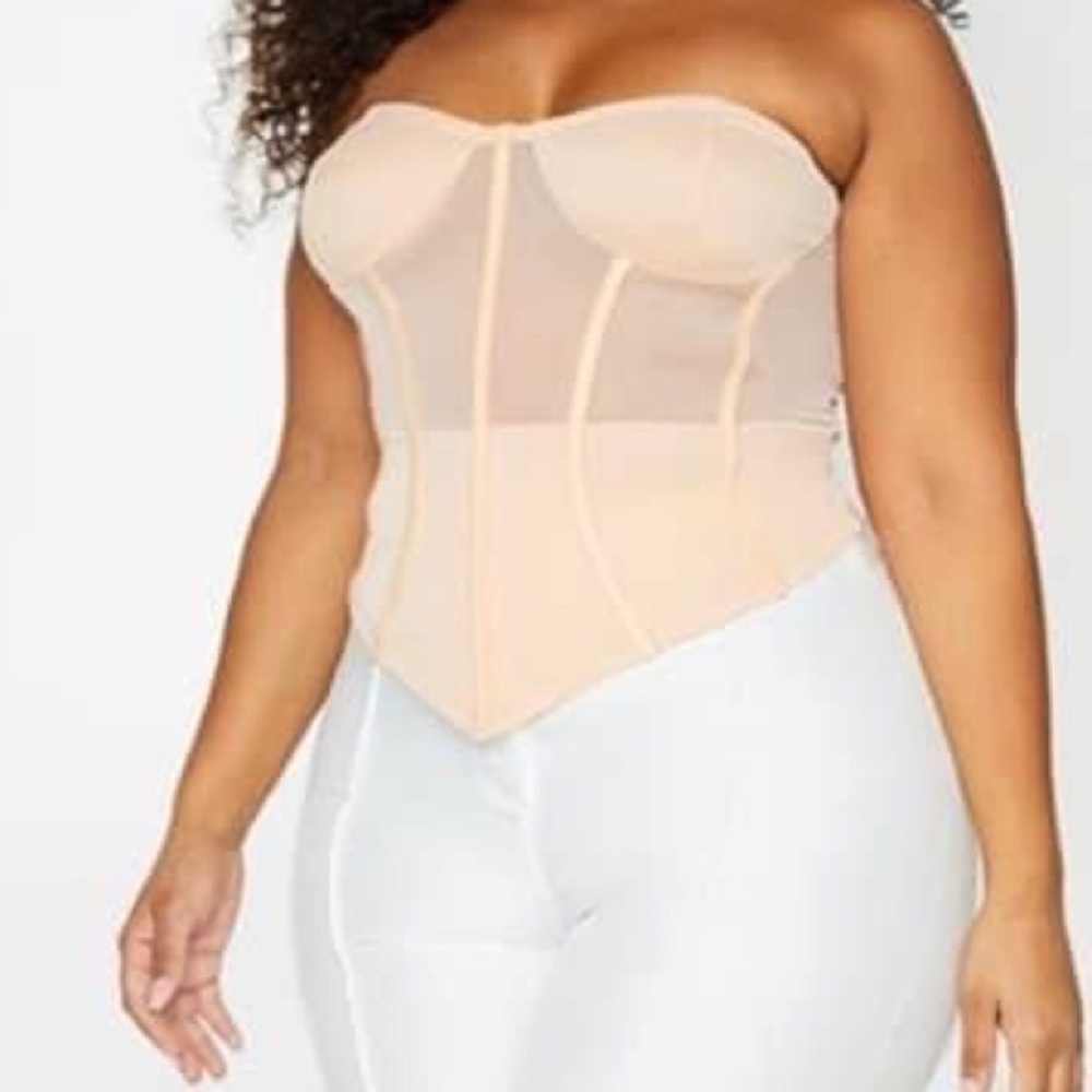Peach corset top